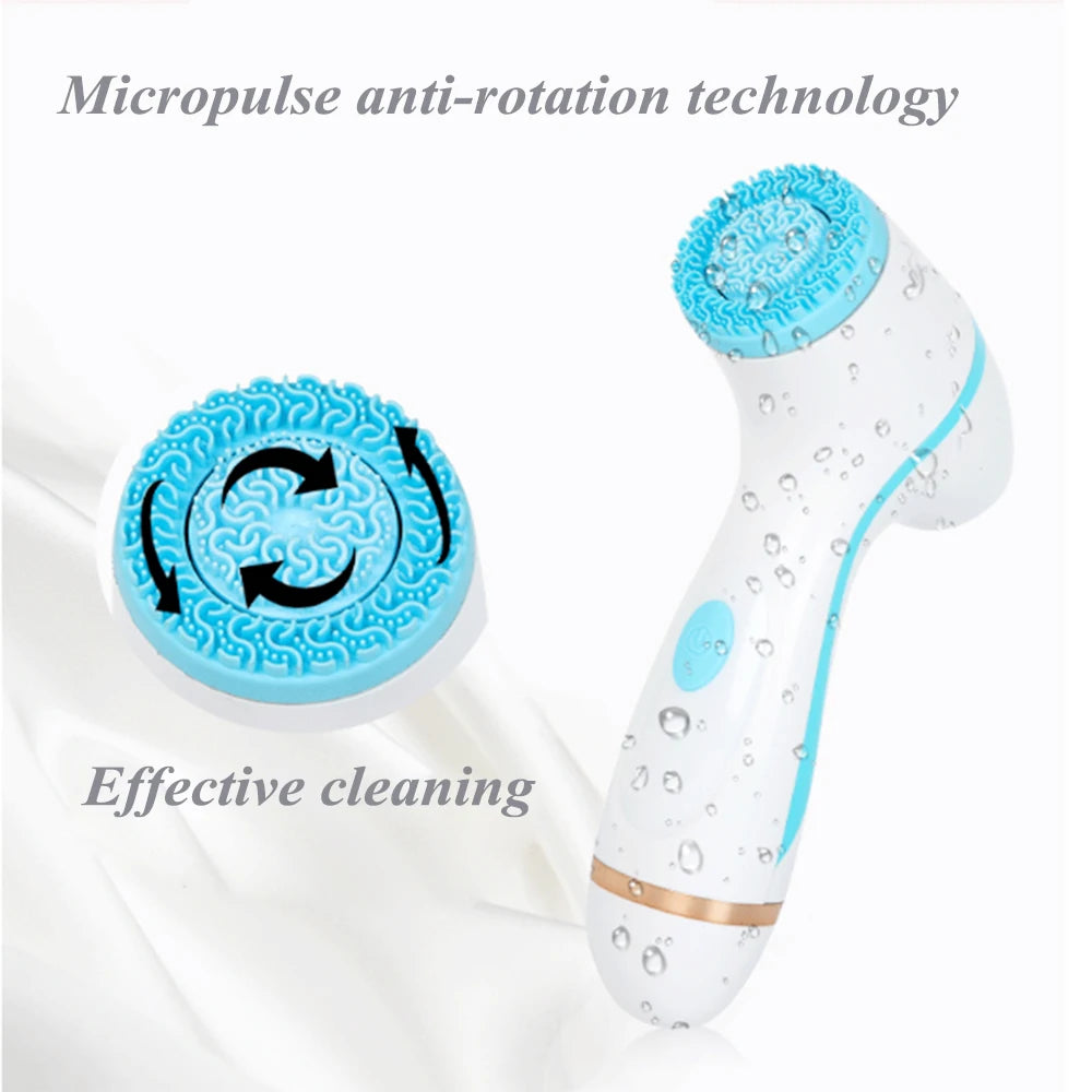 Facial Cleansing Brush Sonic Face Spin Brush Set