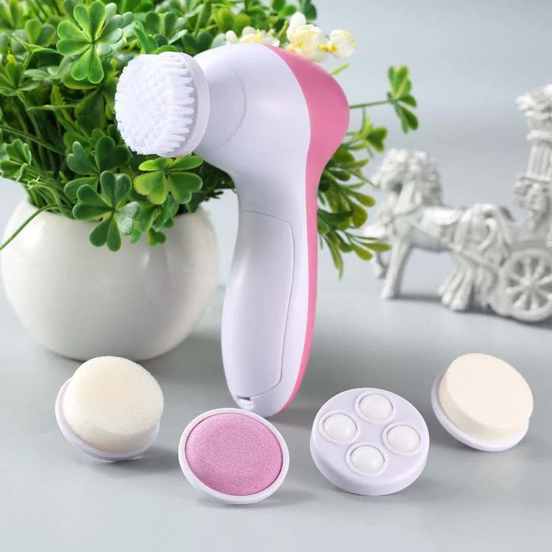 Electric Facial Cleanser 5-In-1 Facial Brush