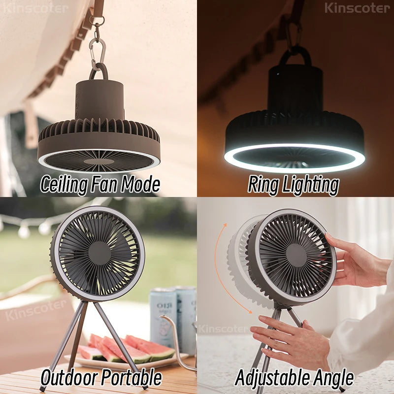 Camping Fan Rechargeable Desktop Portable